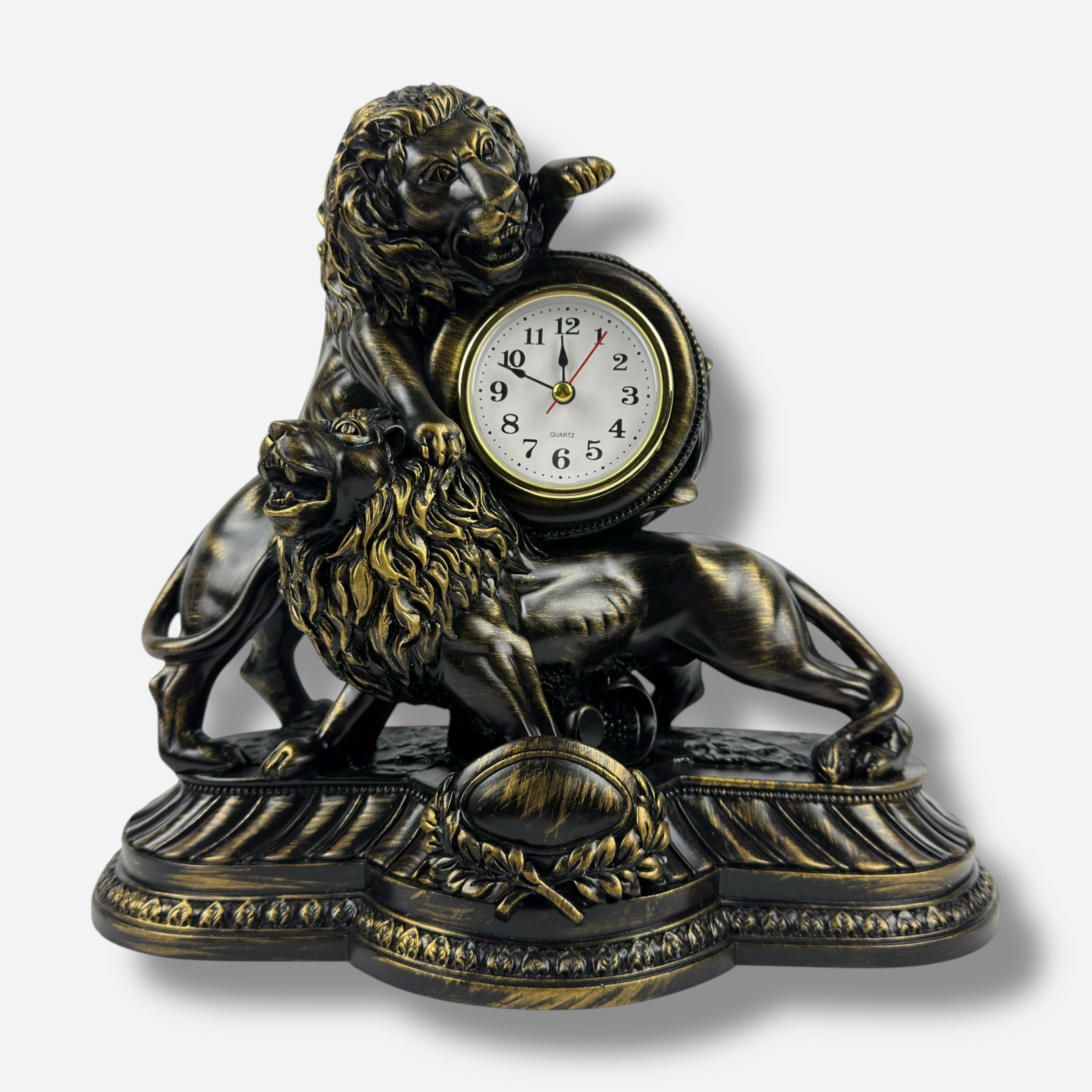 Regal Lion Table Clock