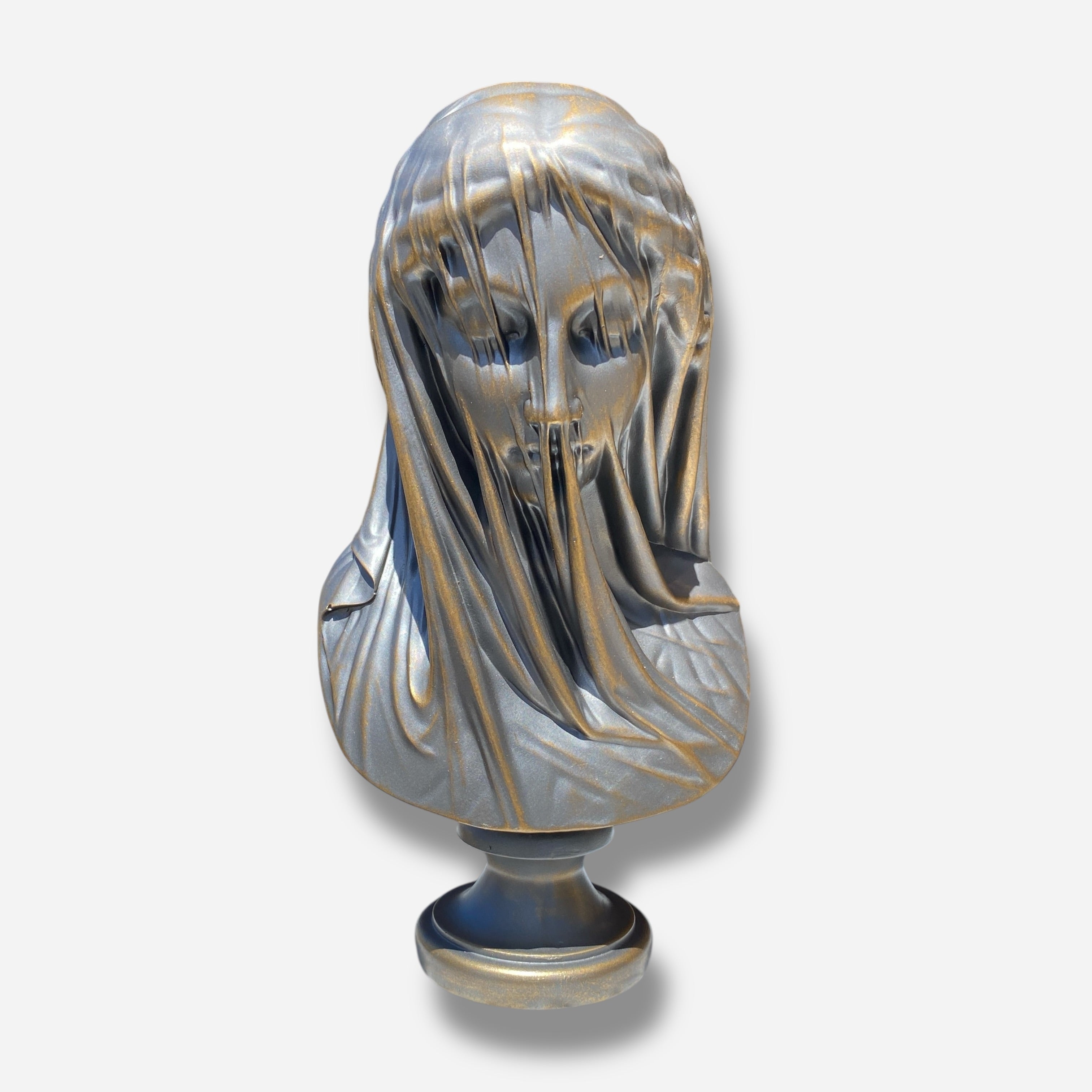 Veiled Virgin Mary Bust Statue