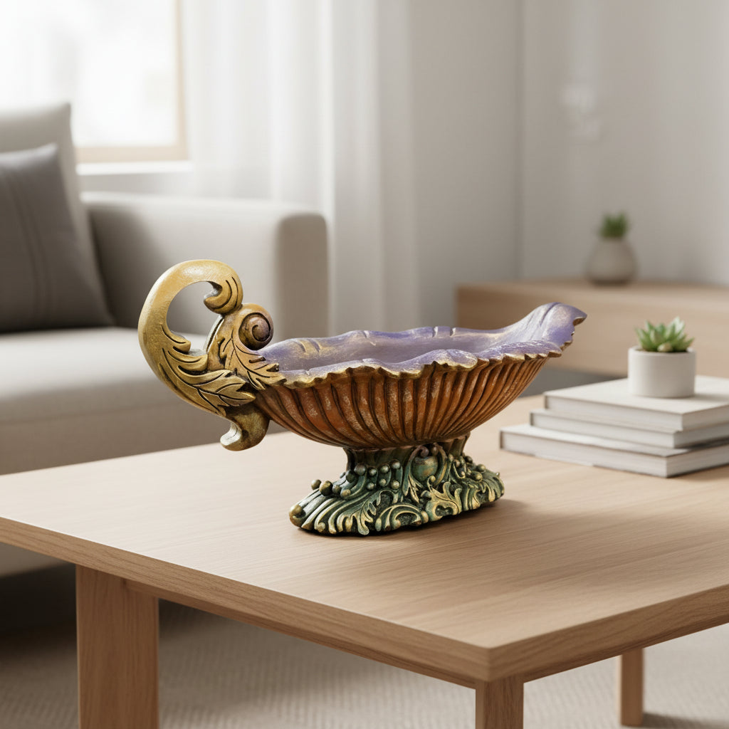 Antique Rococo Shell Bowl
