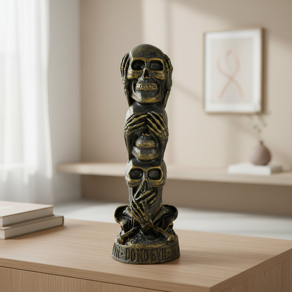 Three Wise Skeletons Statue